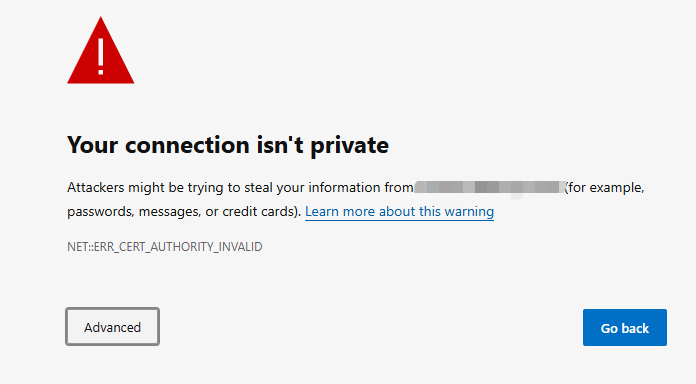 pic: Your Connection Isn't Private