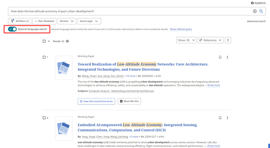 Natural Language Search